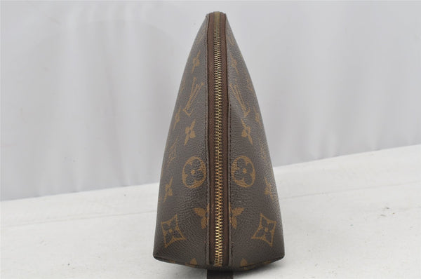 Auth Louis Vuitton Monogram Trousse Demi Ronde 23 Pouch M47520 LV Junk 8749I