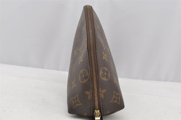 Auth Louis Vuitton Monogram Trousse Demi Ronde 23 Pouch M47520 LV Junk 8749I