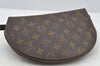 Auth Louis Vuitton Monogram Trousse Demi Ronde 23 Pouch M47520 LV Junk 8749I