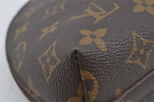 Auth Louis Vuitton Monogram Trousse Demi Ronde 23 Pouch M47520 LV Junk 8749I