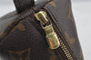 Auth Louis Vuitton Monogram Trousse Demi Ronde 23 Pouch M47520 LV Junk 8749I
