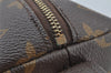 Auth Louis Vuitton Monogram Trousse Demi Ronde 23 Pouch M47520 LV Junk 8749I