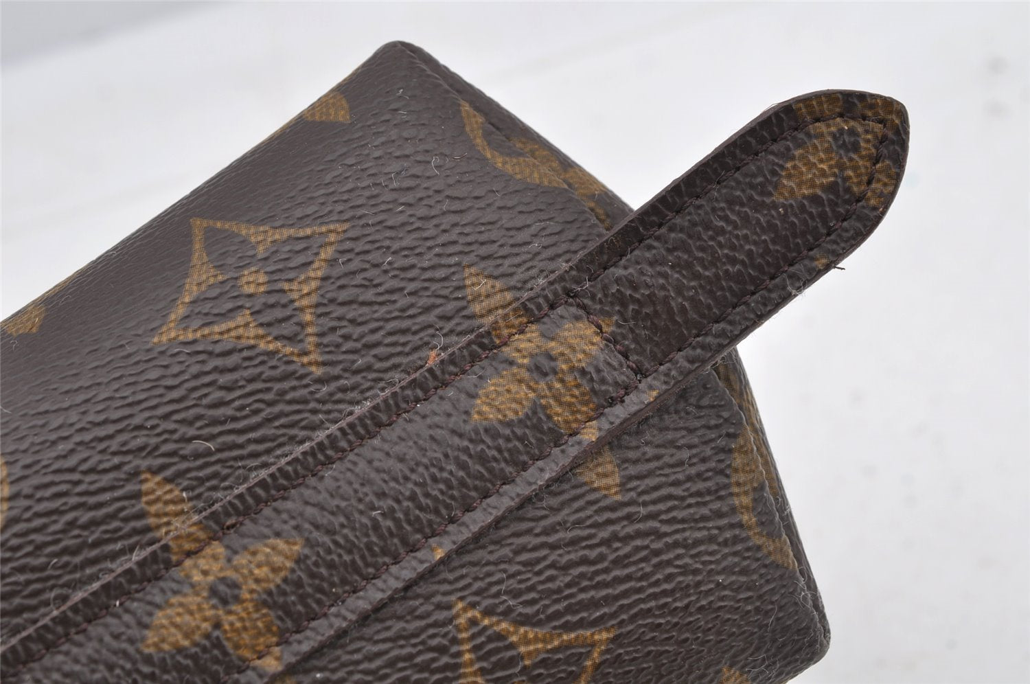 Auth Louis Vuitton Monogram Trousse Demi Ronde 23 Pouch M47520 LV Junk 8749I