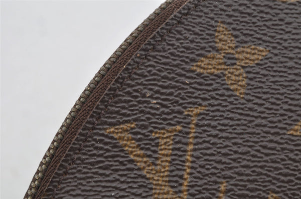 Auth Louis Vuitton Monogram Trousse Demi Ronde 23 Pouch M47520 LV Junk 8749I