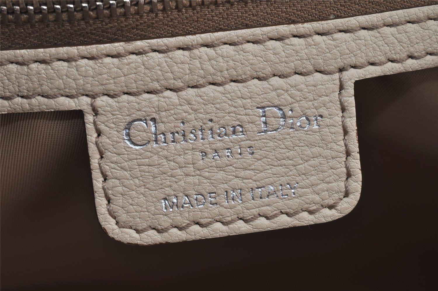 Authentic Christian Dior Trotter Shoulder Hand Bag Canvas Leather Brown 8750J