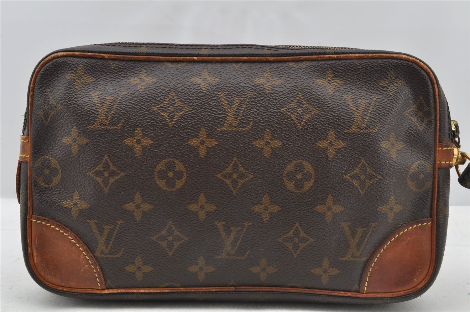Authentic Louis Vuitton Monogram Marly Dragonne GM M51825 Clutch Hand Bag 8751I