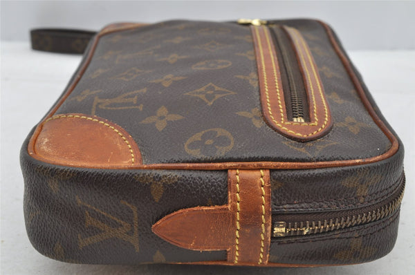 Authentic Louis Vuitton Monogram Marly Dragonne GM M51825 Clutch Hand Bag 8751I