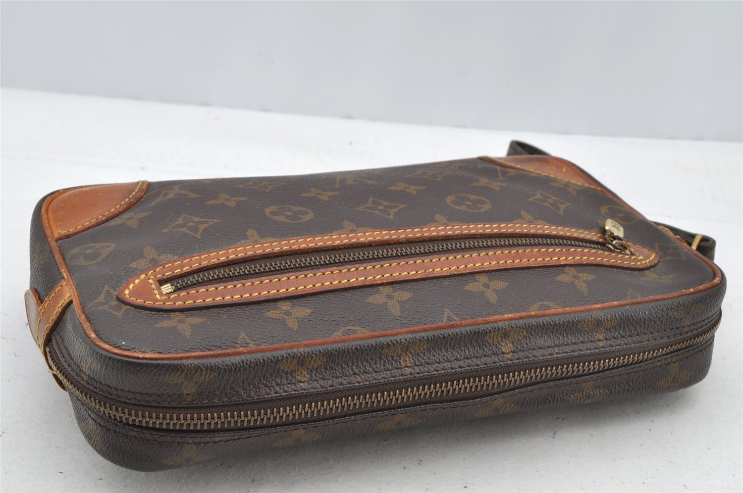 Authentic Louis Vuitton Monogram Marly Dragonne GM M51825 Clutch Hand Bag 8751I