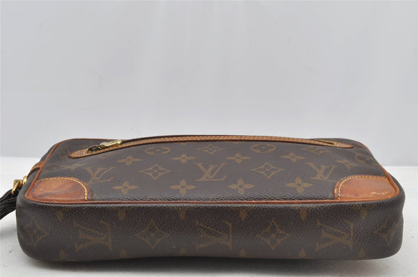 Authentic Louis Vuitton Monogram Marly Dragonne GM M51825 Clutch Hand Bag 8751I