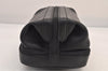 Authentic GUCCI Vintage Vanity Hand Bag Purse Leather Black 8751M