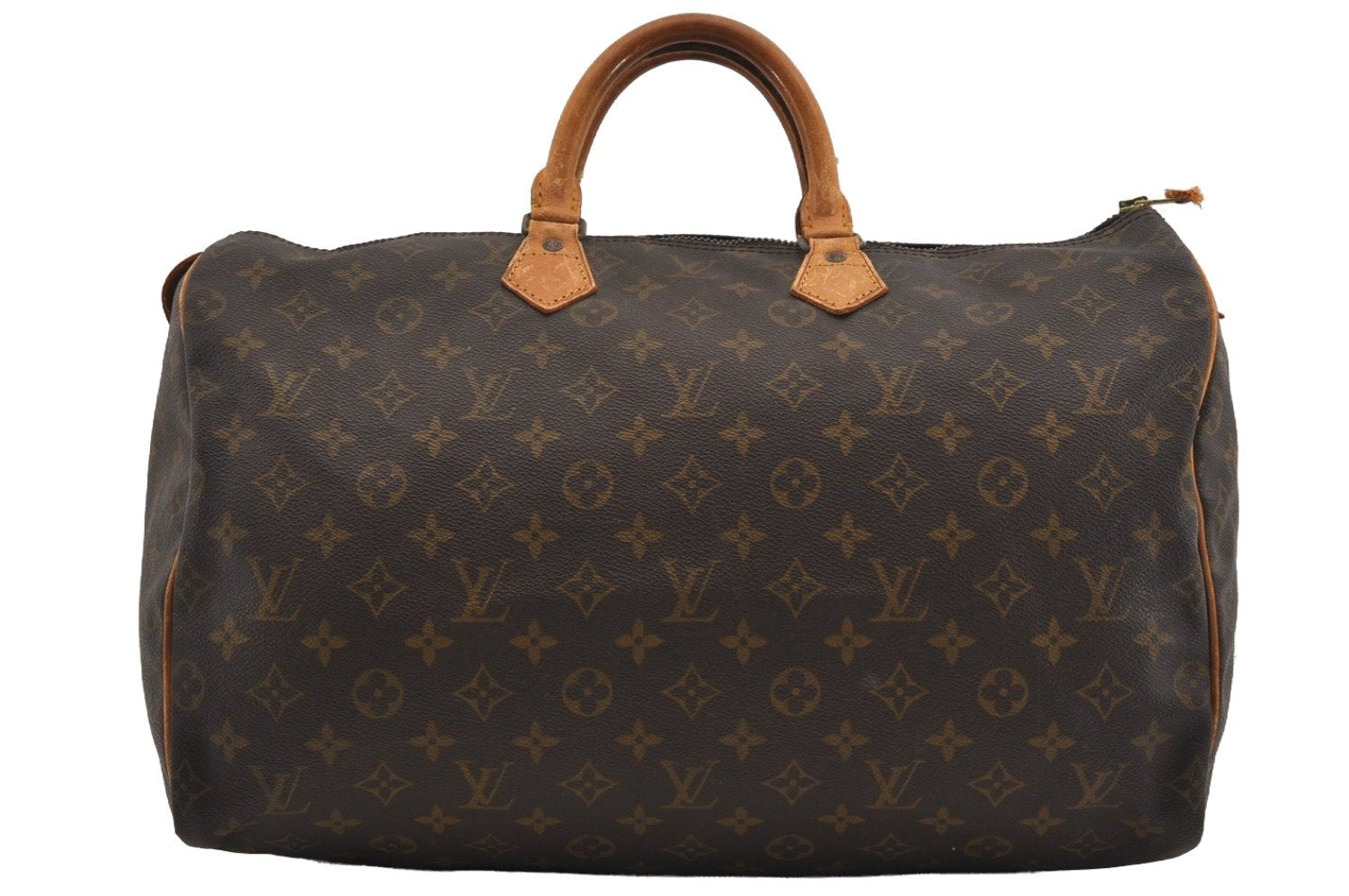 Authentic Louis Vuitton Monogram Speedy 40 Hand Boston Bag M41522 LV 8753I