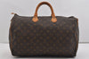 Authentic Louis Vuitton Monogram Speedy 40 Hand Boston Bag M41522 LV 8753I