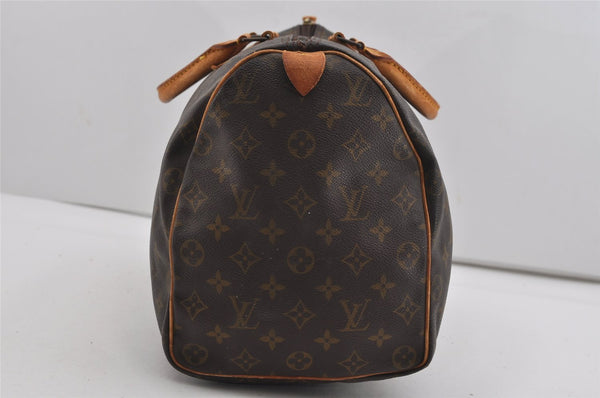 Authentic Louis Vuitton Monogram Speedy 40 Hand Boston Bag M41522 LV 8753I