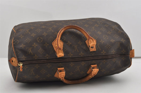 Authentic Louis Vuitton Monogram Speedy 40 Hand Boston Bag M41522 LV 8753I