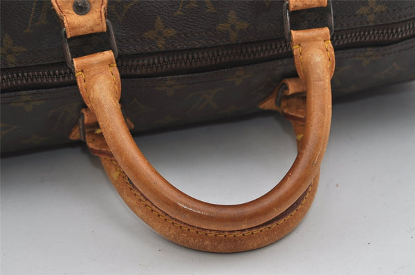 Authentic Louis Vuitton Monogram Speedy 40 Hand Boston Bag M41522 LV 8753I