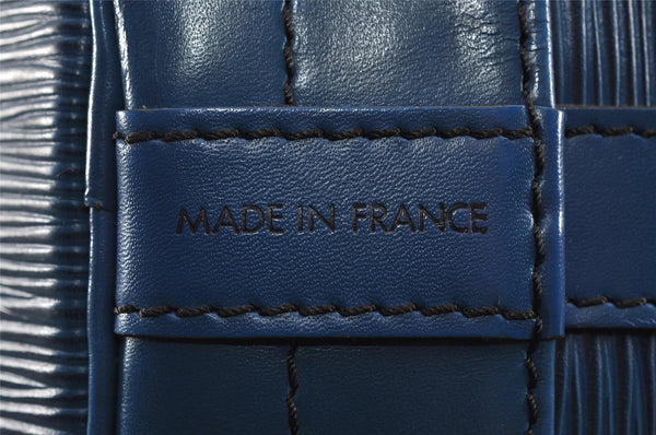 Authentic Louis Vuitton Epi Noe Shoulder Drawstring Bag Blue M44005 LV 8753J