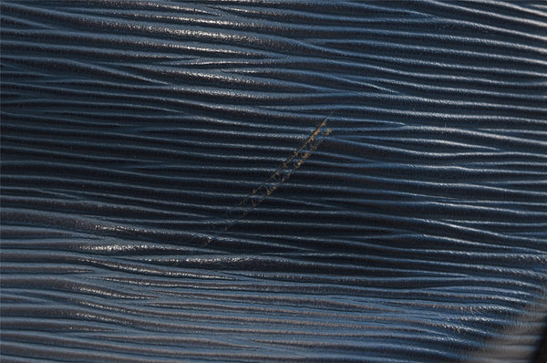 Authentic Louis Vuitton Epi Noe Shoulder Drawstring Bag Blue M44005 LV 8753J