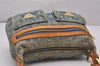 Auth Louis Vuitton Monogram Denim Baggy PM Shoulder Bag Blue M95049 LV 8754I