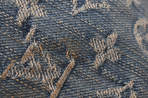 Auth Louis Vuitton Monogram Denim Baggy PM Shoulder Bag Blue M95049 LV 8754I