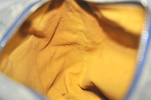 Auth Louis Vuitton Monogram Denim Baggy PM Shoulder Bag Blue M95049 LV 8754I