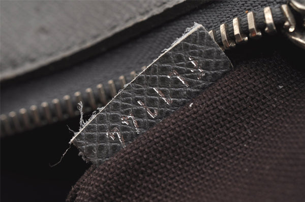 Auth Louis Vuitton Taiga Porte Documents Business Briefcase M32711 Gray 8756I