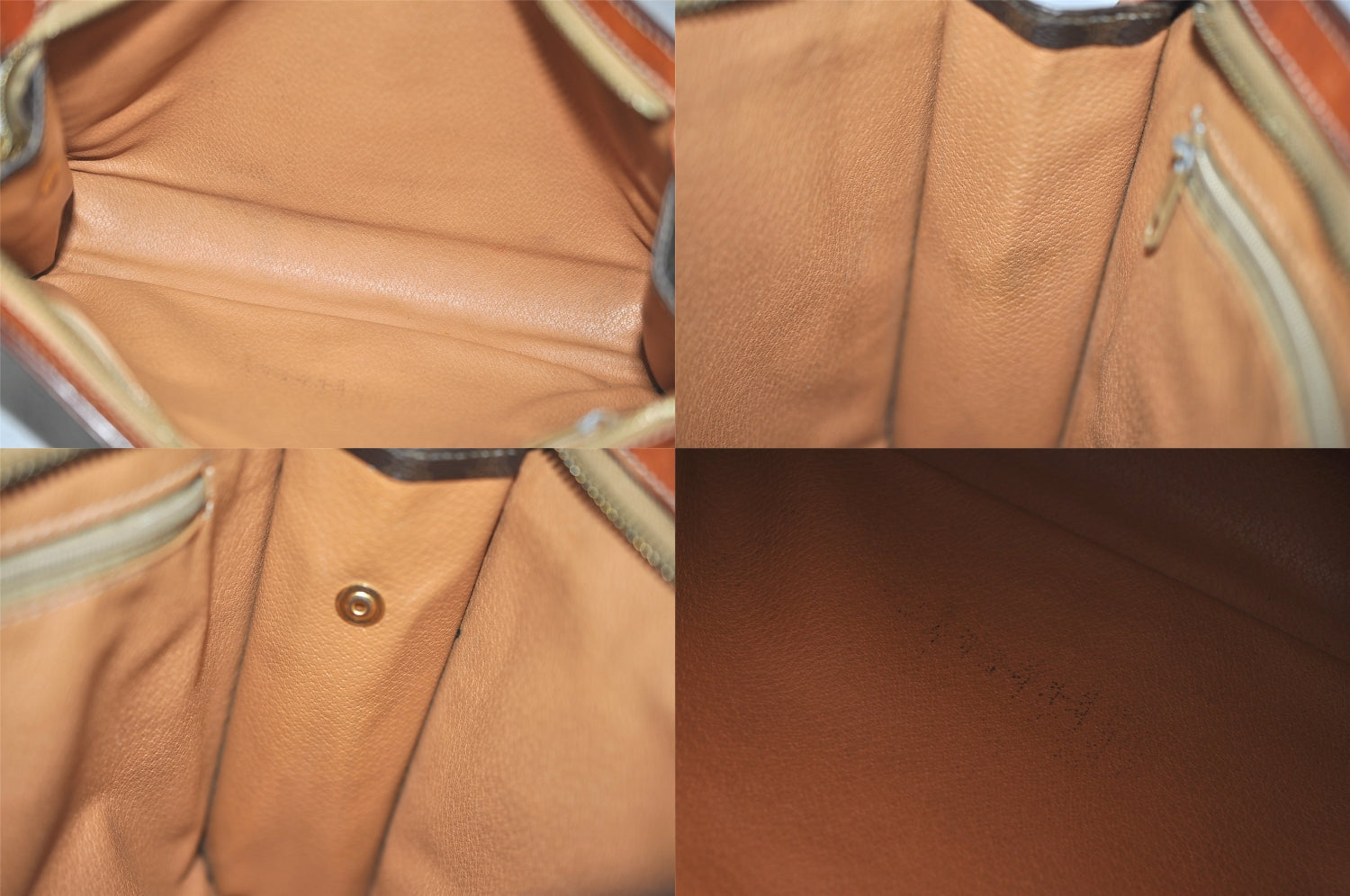 Authentic CELINE Macadam Blason Clutch Hand Bag Purse PVC Leather Brown 8756M