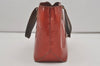 Authentic Louis Vuitton Vernis Reade PM Hand Bag Red M91088 LV Junk 8757I
