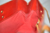 Authentic Louis Vuitton Vernis Reade PM Hand Bag Red M91088 LV Junk 8757I