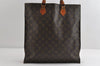 Authentic Louis Vuitton Monogram Sac Plat Hand Tote Bag M51140 LV 8758I