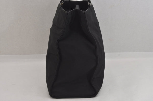 Authentic GUCCI Vintage Hand Bag Purse Nylon 0021025 Black 8758M