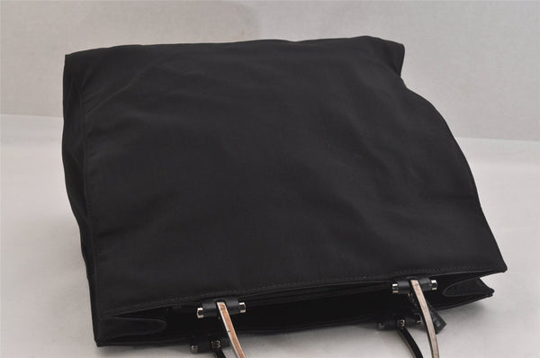 Authentic GUCCI Vintage Hand Bag Purse Nylon 0021025 Black 8758M