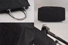 Authentic GUCCI Vintage Hand Bag Purse Nylon 0021025 Black 8758M