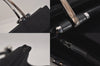 Authentic GUCCI Vintage Hand Bag Purse Nylon 0021025 Black 8758M