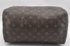 Authentic Louis Vuitton Monogram Speedy 30 Hand Boston Bag M41526 LV 8759I