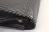 Authentic Louis Vuitton Epi Sellier Dragonne Clutch Bag Black M52612 LV 8759J