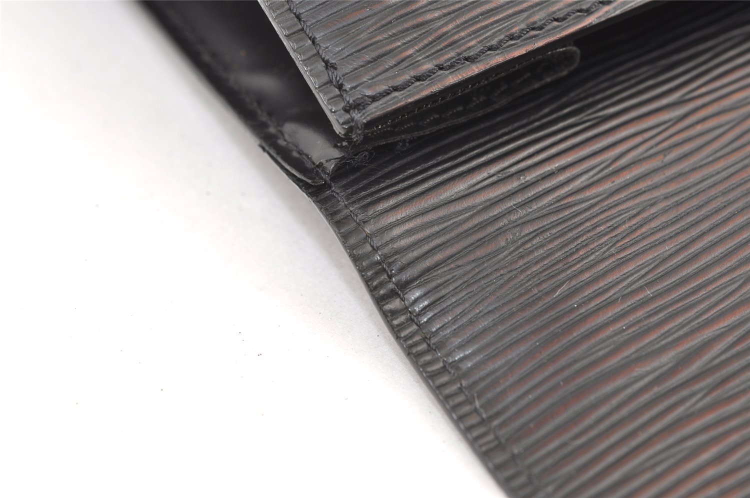 Authentic Louis Vuitton Epi Sellier Dragonne Clutch Bag Black M52612 LV 8759J