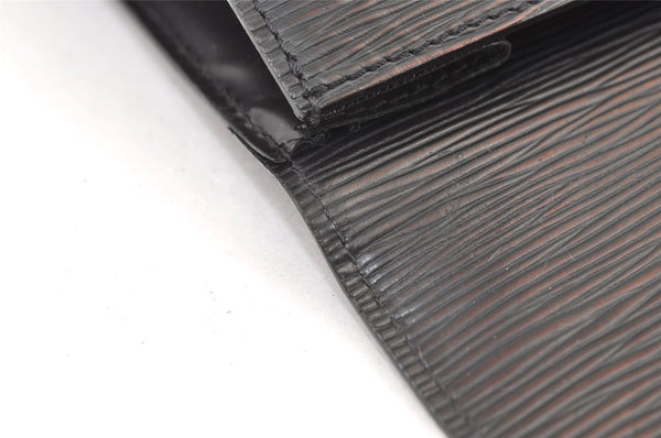 Authentic Louis Vuitton Epi Sellier Dragonne Clutch Bag Black M52612 LV 8759J