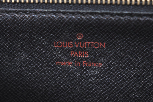 Authentic Louis Vuitton Epi Sellier Dragonne Clutch Bag Black M52612 LV 8759J