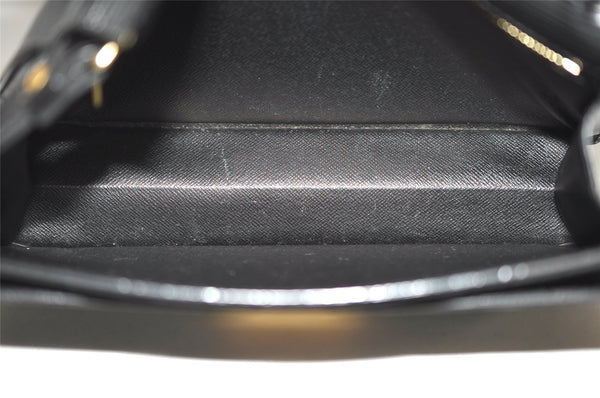 Authentic Louis Vuitton Epi Sellier Dragonne Clutch Bag Black M52612 LV 8759J