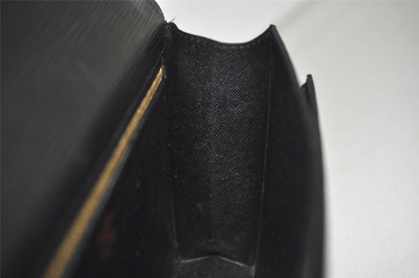 Authentic Louis Vuitton Epi Sellier Dragonne Clutch Bag Black M52612 LV 8759J