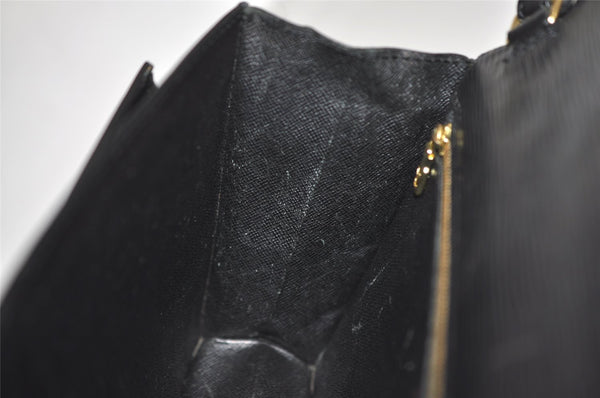 Authentic Louis Vuitton Epi Sellier Dragonne Clutch Bag Black M52612 LV 8759J