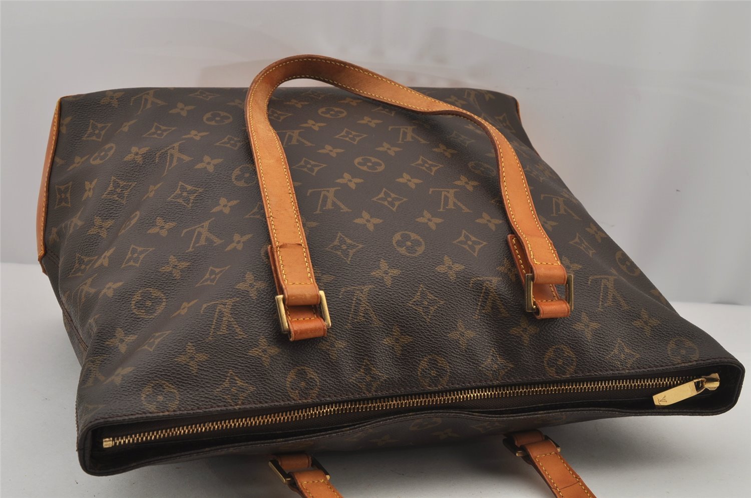 Authentic Louis Vuitton Monogram Cabas Mezzo Shoulder Tote Bag M51151 LV 8760J