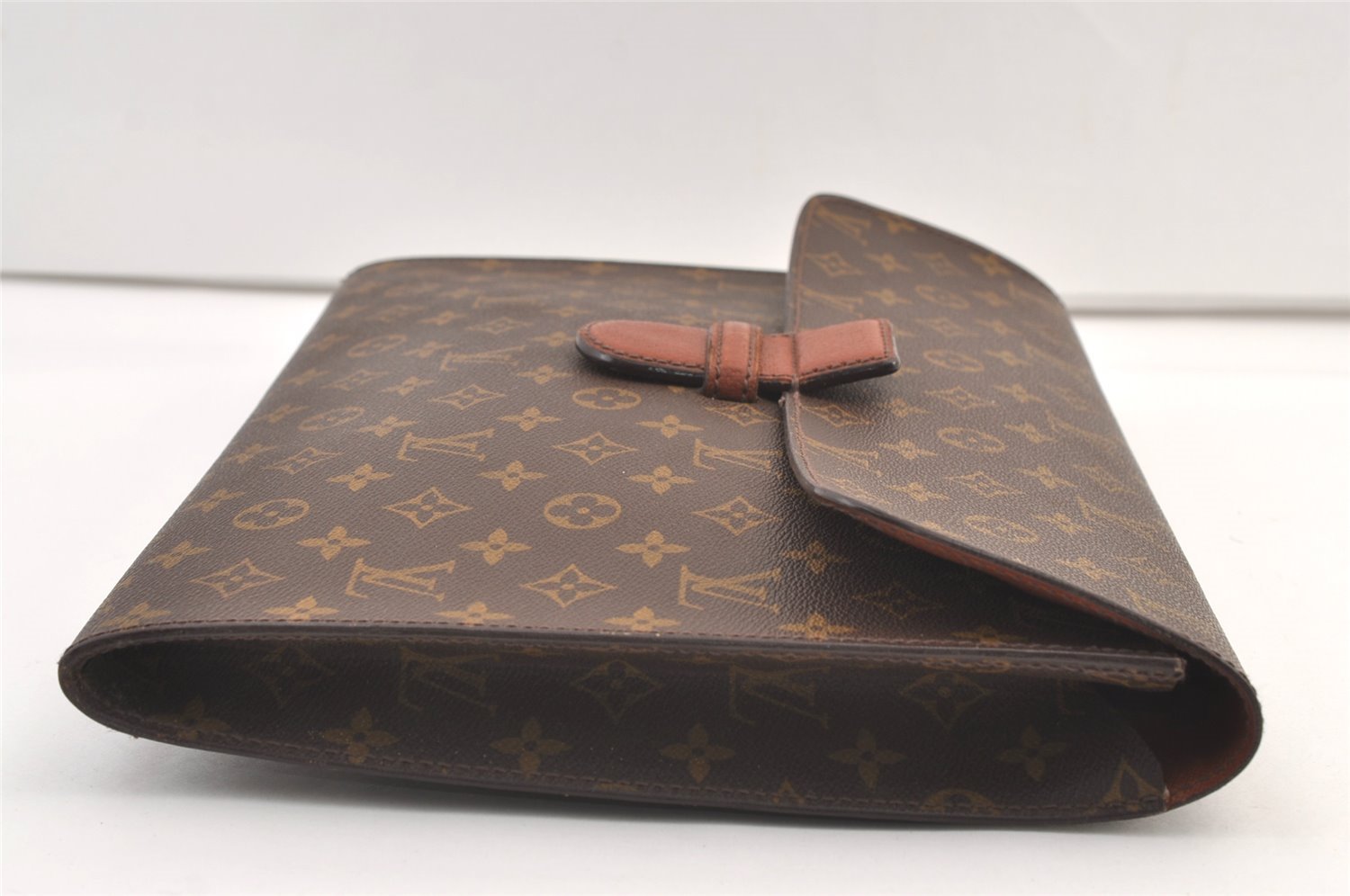 Authentic Louis Vuitton Monogram Poche Ministre Document Case M53445 LV 8761J