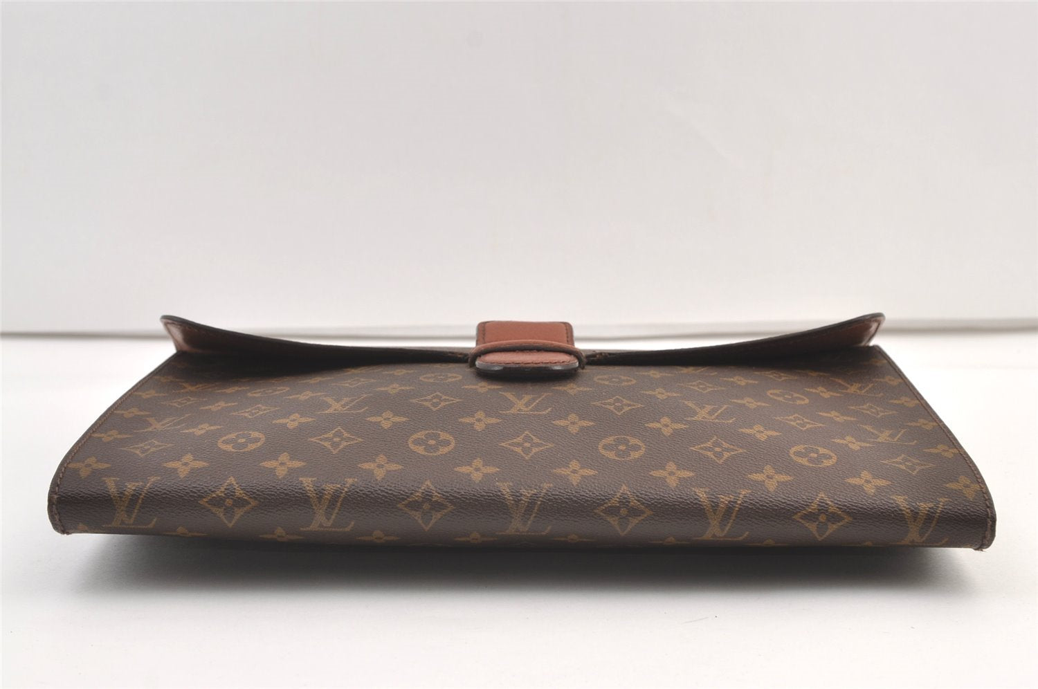 Authentic Louis Vuitton Monogram Poche Ministre Document Case M53445 LV 8761J