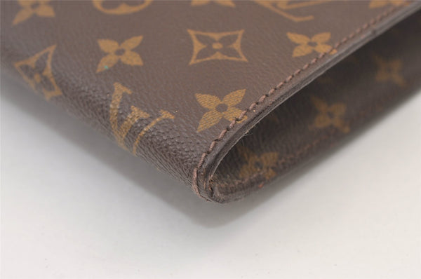 Authentic Louis Vuitton Monogram Poche Ministre Document Case M53445 LV 8761J