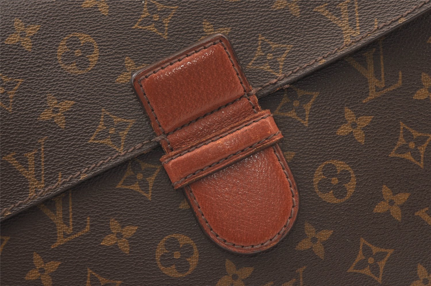 Authentic Louis Vuitton Monogram Poche Ministre Document Case M53445 LV 8761J