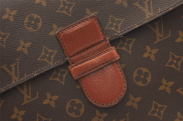 Authentic Louis Vuitton Monogram Poche Ministre Document Case M53445 LV 8761J