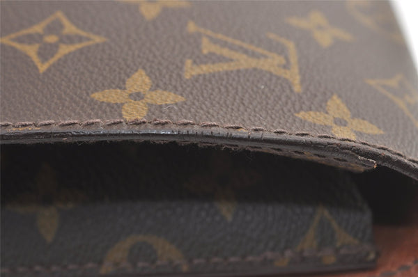 Authentic Louis Vuitton Monogram Poche Ministre Document Case M53445 LV 8761J