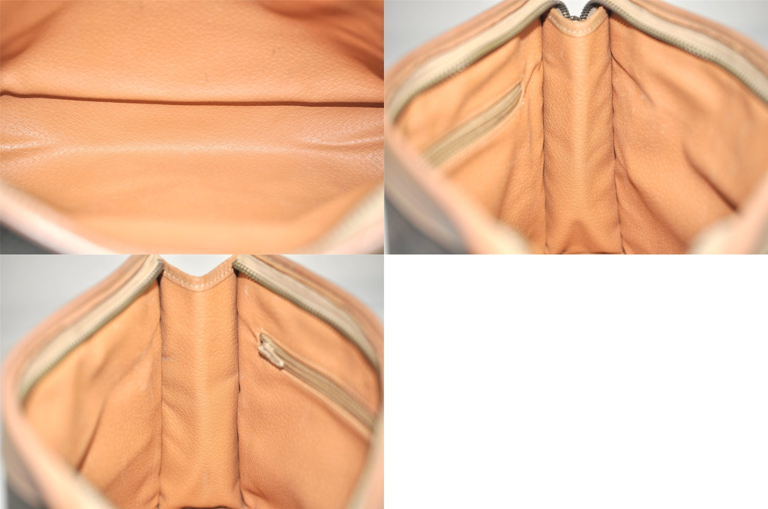 Authentic CELINE Macadam Blason Clutch Hand Bag Purse PVC Leather Brown 8761M