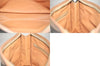 Authentic CELINE Macadam Blason Clutch Hand Bag Purse PVC Leather Brown 8761M